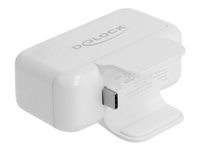 Delock Adapter for Apple power supply with PD and QC 3.0 - Netzteil - 2.4 A - PD 3.0, QC 3.0 - 4 Ausgabeanschlussstellen (USB, 2