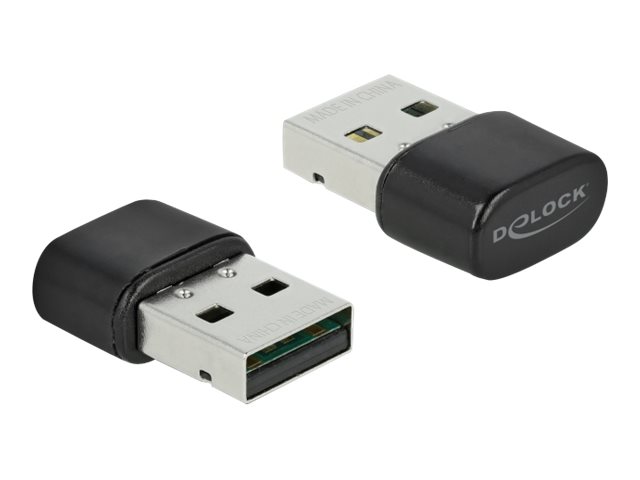 Delock Bluetooth 4.2 and Dualband WLAN ac/a/b/g/n 433 Mbps USB Adapter - Netzwerkadapter - USB 2.0 - Wi-Fi 5, Bluetooth 4.2 - Sc