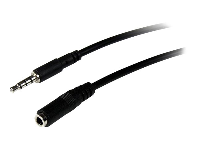 StarTech.com 1m 3,5mm 4-Pol. TRRS-Headset-Verlngerungskabel - Stecker/Buchse - Headset-Erweiterungskabel - 4-poliger Mini-Steck