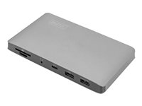 DIGITUS - Dockingstation - USB-C 3.1 Gen 1 / Thunderbolt 3 - 2 x DP - 1GbE - 120 Watt