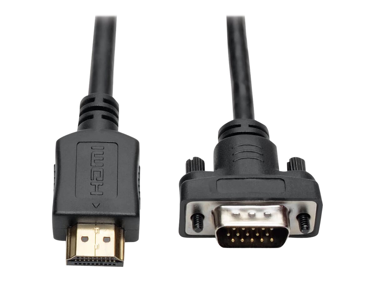 Eaton Tripp Lite Series HDMI to VGA Active Adapter Cable (HDMI to Low-Profile HD15 M/M), 10 ft. (3.1 m) - Adapterkabel - HDMI m