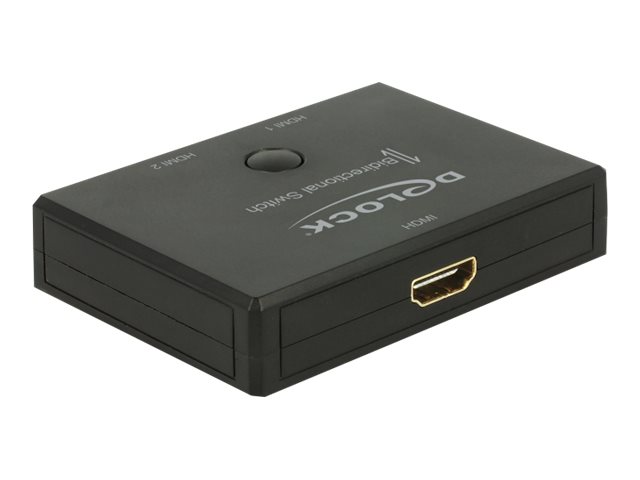 Delock HDMI 2 - 1 Switch bidirectional 4K 60 Hz - Video/Audio-Schalter - 2 x HDMI - Desktop