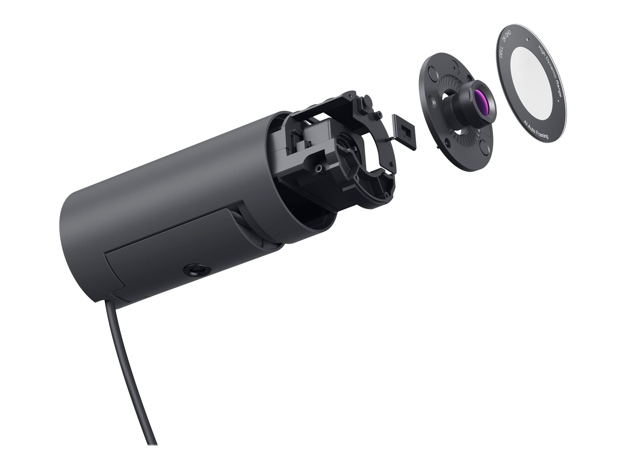 Dell Pro WB5023 - Webcam - Farbe - 2560 x 1440 - Audio - kabelgebunden