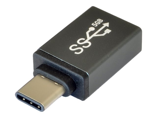 Exsys - USB-Adapter - USB Typ A (W) zu 24 pin USB-C (M) - USB 3.1 - umkehrbare Stecker - Grau