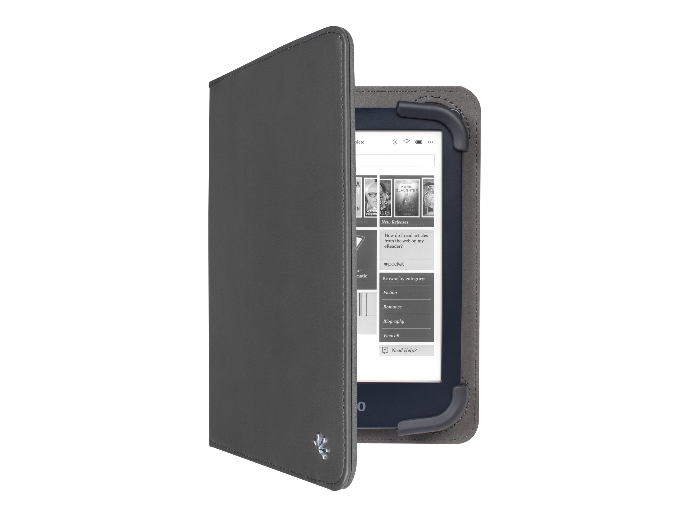 Gecko Universal Stand Cover - Flip-Hülle für Tablet / eBook-Reader - Schwarz - 7