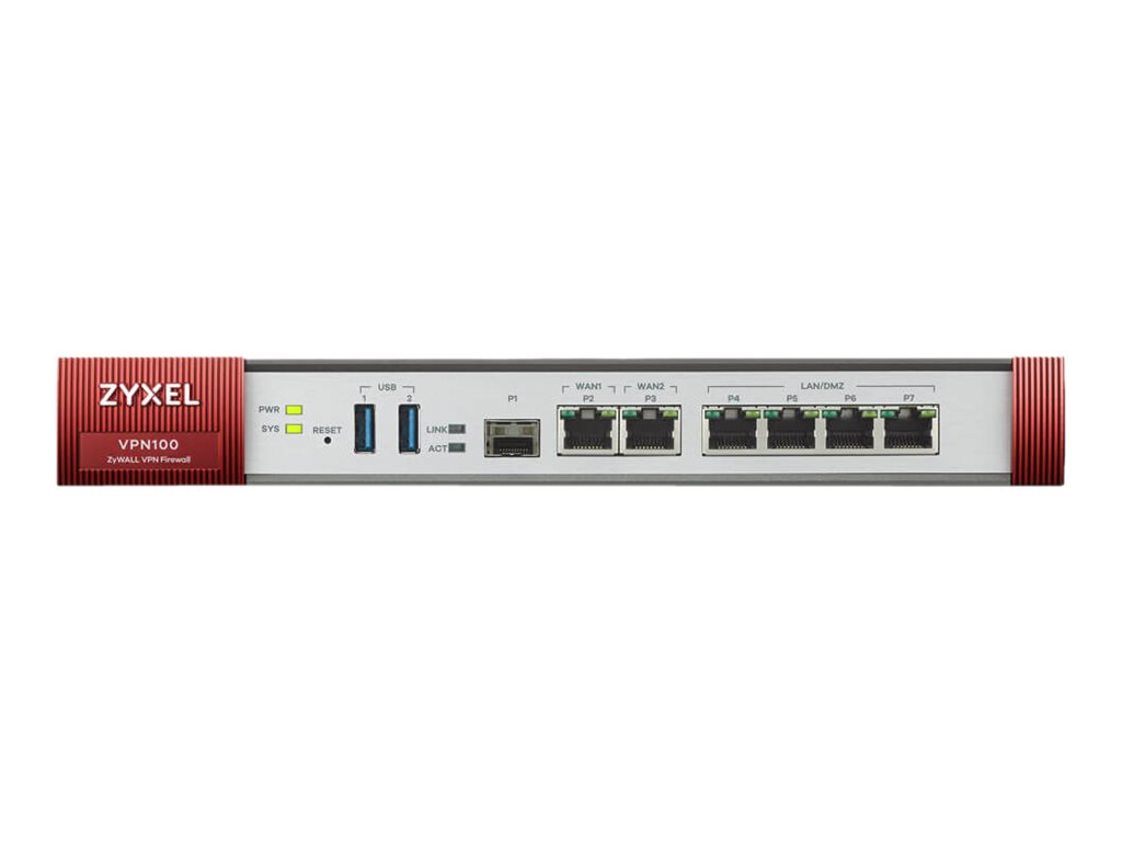 Zyxel ZyWALL VPN100 - Sicherheitsgerät - 10Mb LAN - Rack-montierbar