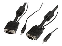 StarTech.com 2m VGA Monitorkabel mit Audio - HD15-Pin Koax Kabel - Stecker/Stecker - VGA-Kabel - HD-15 (VGA), mini-phone stereo 