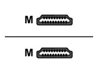 M-CAB - Ultra High Speed - HDMI-Kabel mit Ethernet - HDMI mnnlich zu HDMI mnnlich - 3 m - Schwarz