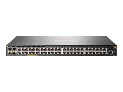 HPE Aruba 2930F 48G PoE+ 4SFP+ - Switch - L3 - managed - 48 x 10/100/1000 (PoE+) + 4 x 1 Gigabit/10 Gigabit SFP+ (Uplink) - an R