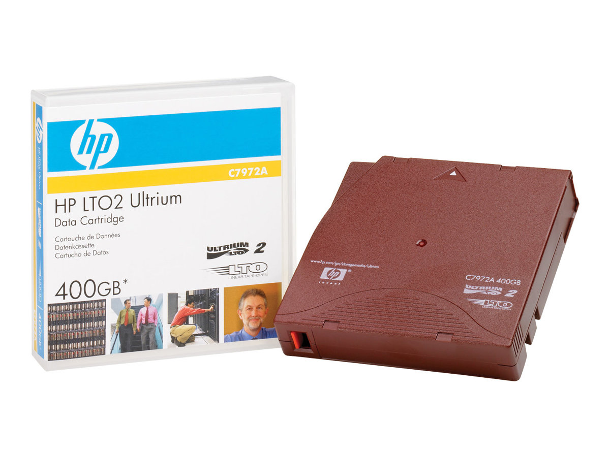 HPE RW Data Cartridge - LTO Ultrium 2 - 200 GB / 400 GB - Beschriftungsetiketten - Rot - fr LTO-4 Ultrium; SureStore Tape Libra