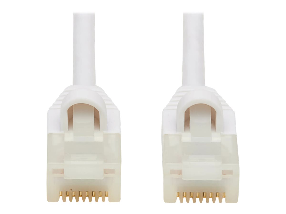 Eaton Tripp Lite Series Safe-IT Cat6a 10G Snagless Antibacterial Slim UTP Ethernet Cable (RJ45 M/M), White, 5 ft. (1.52 m) - Net