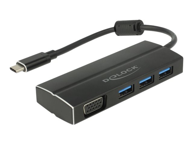 DeLOCK - Retail Pack - Dockingstation - USB-C 3.1 / Thunderbolt 3 - VGA