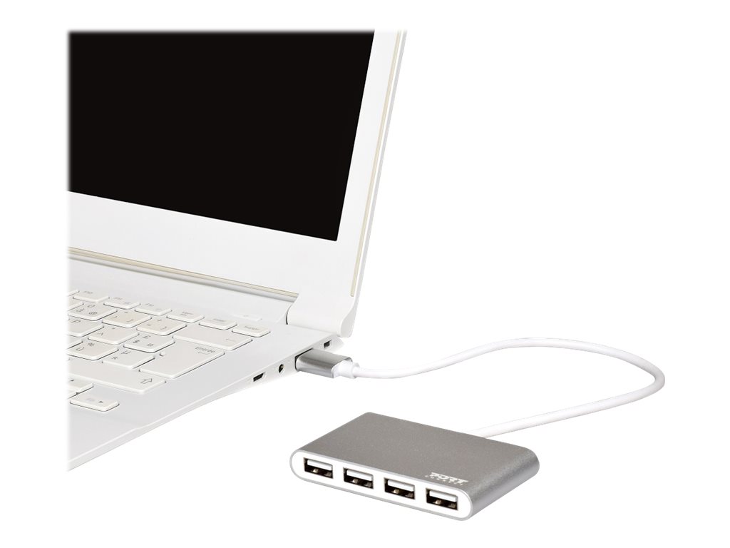 PORT Connect - Hub - 4 x USB 2.0 - Desktop