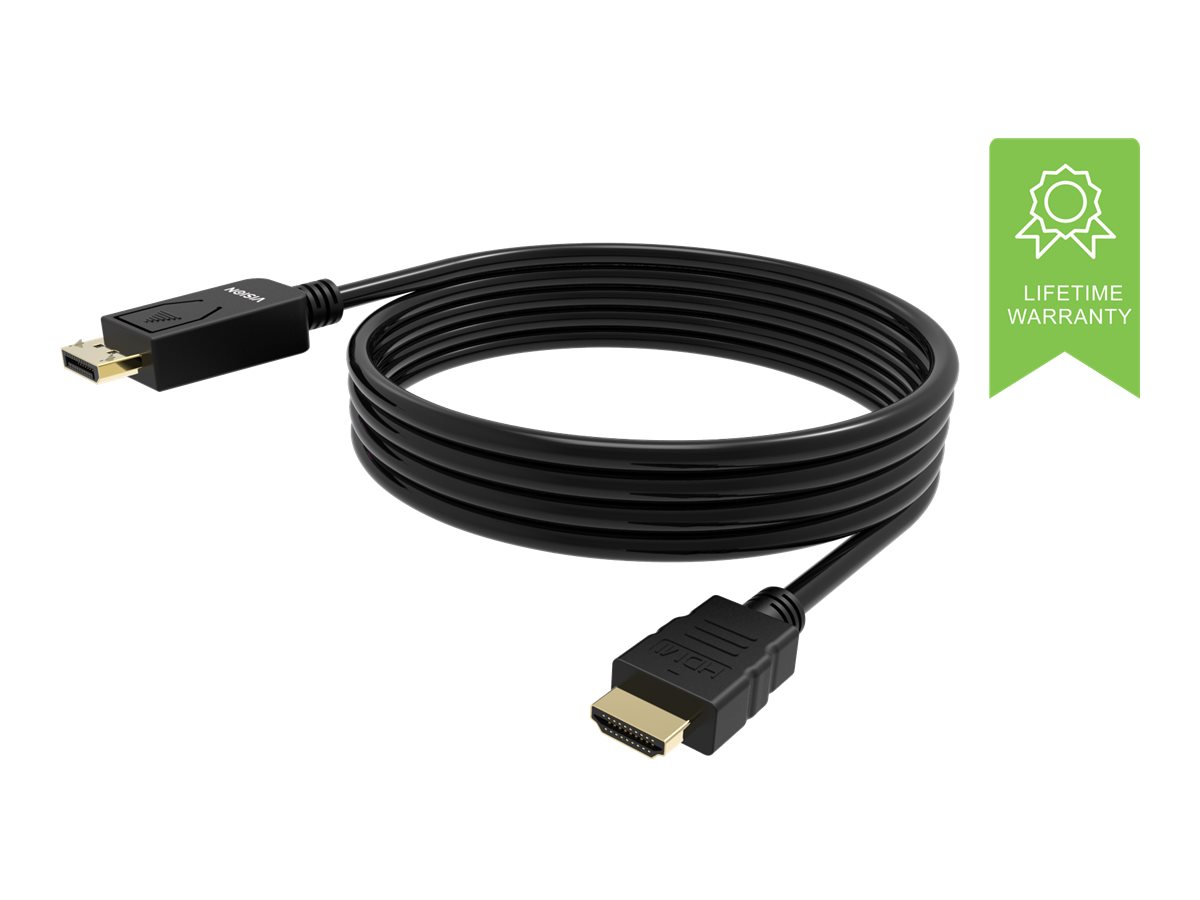 VISION Professional - Adapterkabel - DisplayPort männlich zu HDMI männlich - 1 m - Schwarz - 4K Unterstützung