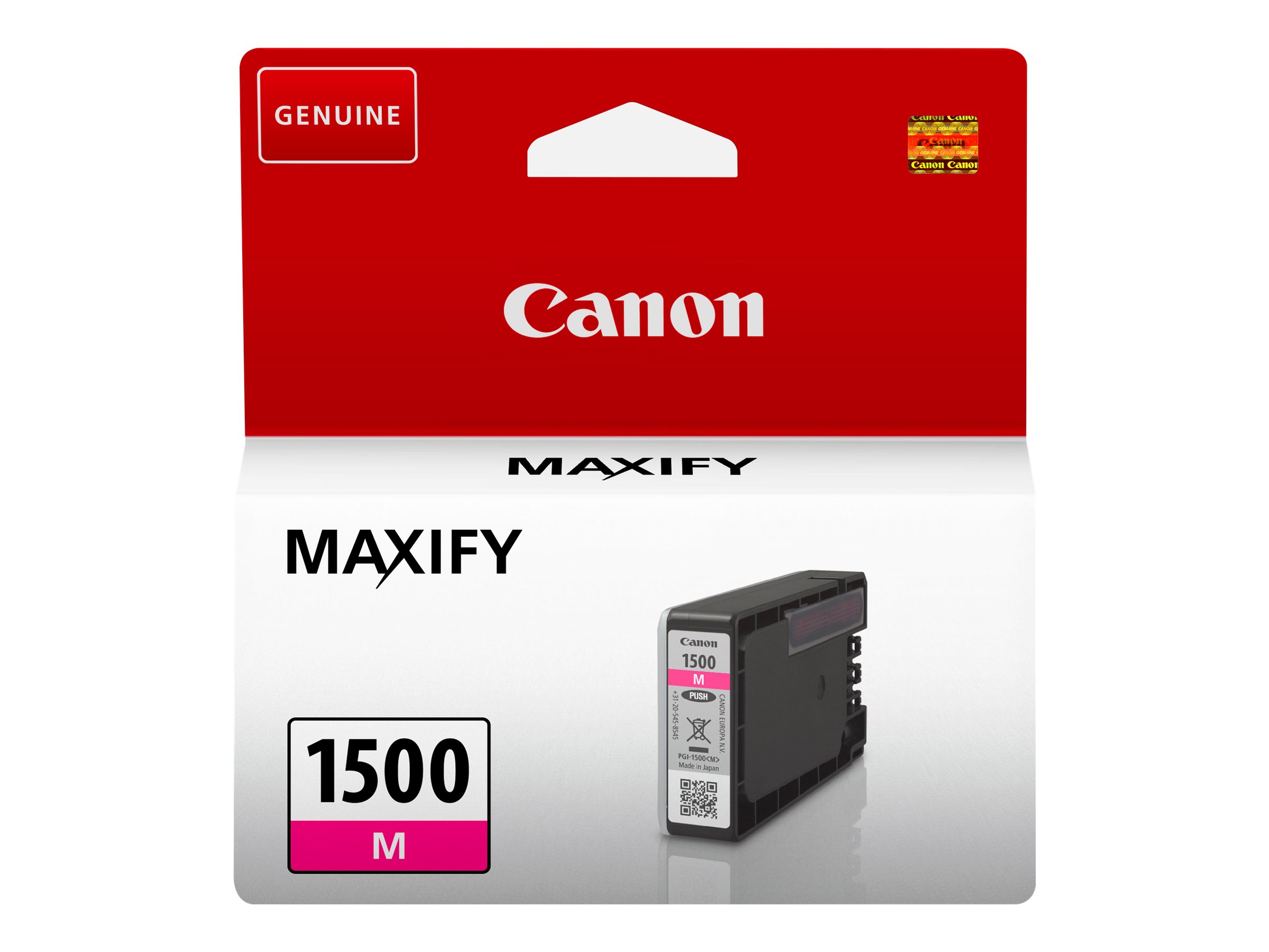 Canon PGI-1500M - 4.5 ml - Magenta - Original - Tintenbehlter - fr MAXIFY MB2050, MB2150, MB2155, MB2350, MB2750, MB2755
