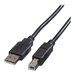 Roline - USB-Kabel - USB (M) zu USB Typ B (M) - USB 2.0 - 3 m - Schwarz