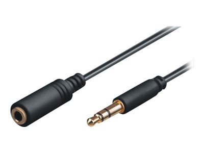 M-CAB - Audioverlängerungskabel - Stereo Mini-Klinkenstecker männlich zu Stereo Mini-Klinkenstecker weiblich - 3 m - abgeschirmt