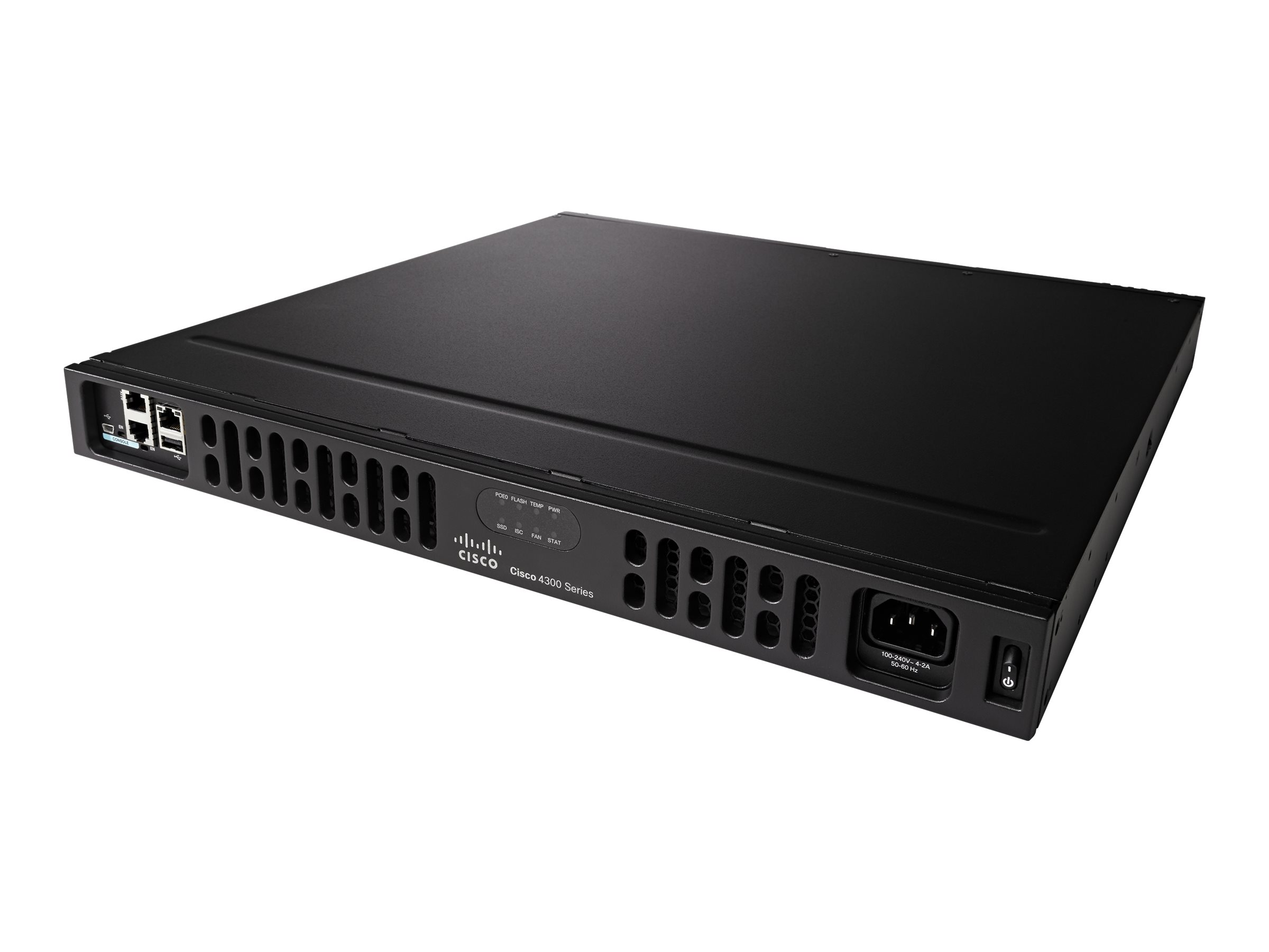 Cisco Integrated Services Router 4331 - Application Experience with Voice Bundle - Router - GigE - WAN-Ports: 3 - an Rack montie