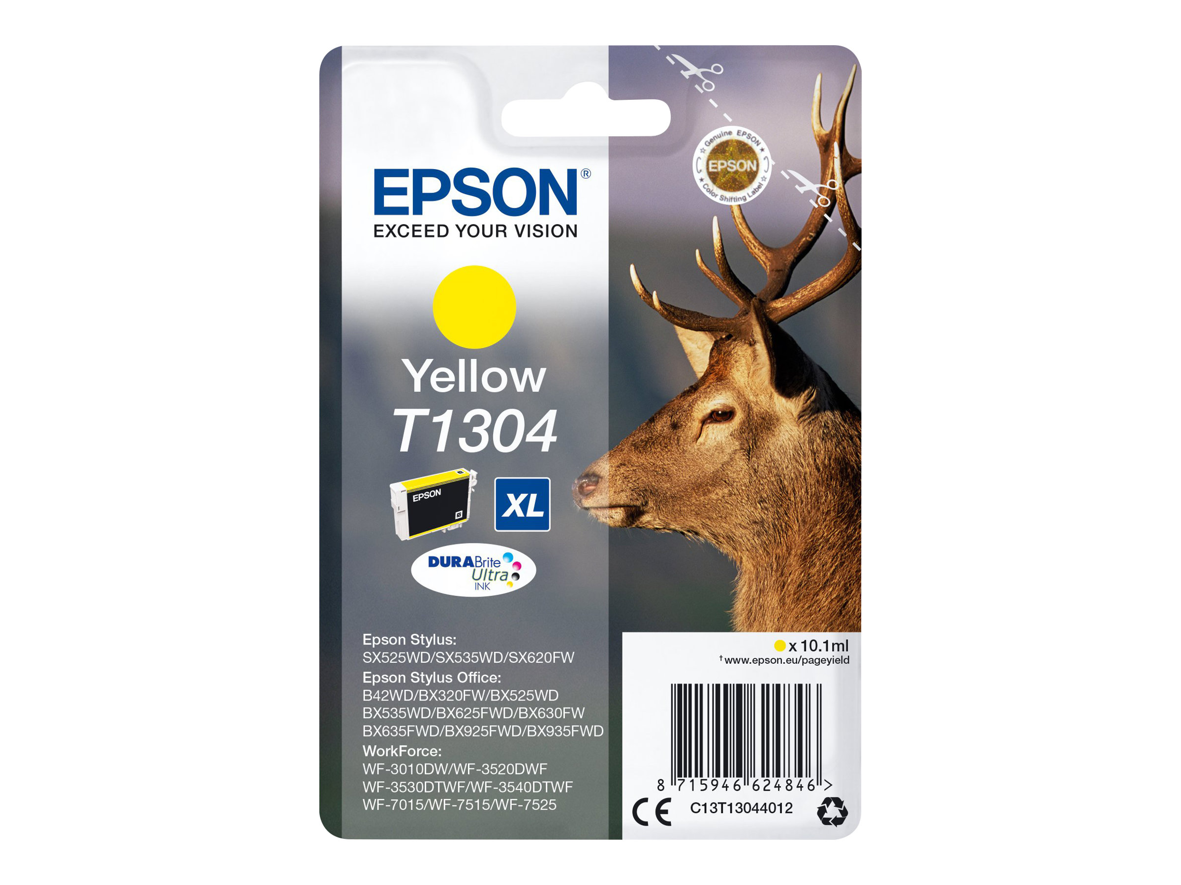 Epson T1304 - 10.1 ml - Grsse XL - Gelb - Original - Blisterverpackung