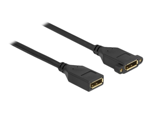 Delock - DisplayPort-Kabel - DisplayPort (W) zu DisplayPort (W) Paneel montierbar - DisplayPort 1.2 - 3 m - untersttzt 4K 60 Hz