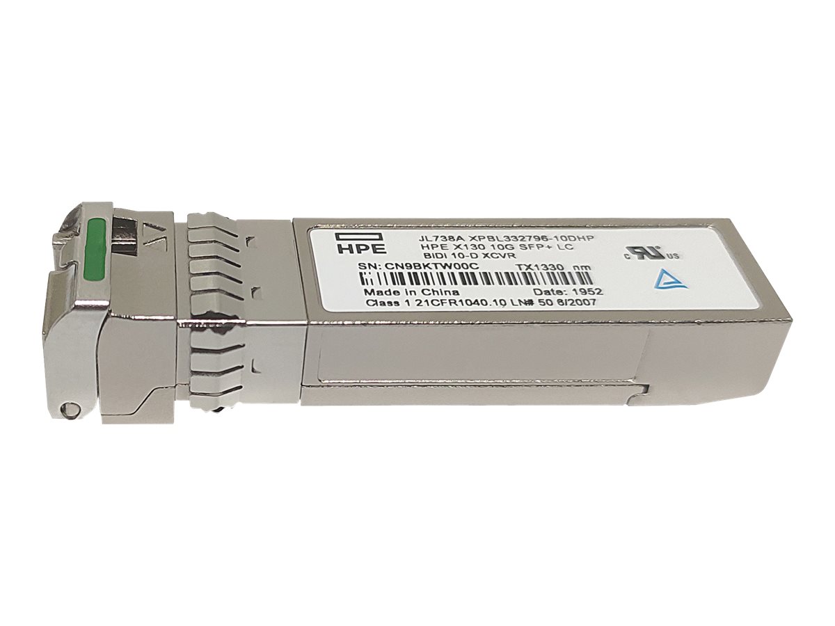 HPE X130 - SFP+-Transceiver-Modul - 10GbE - 10GBASE-BiDi - LC Single-Modus - bis zu 10 km