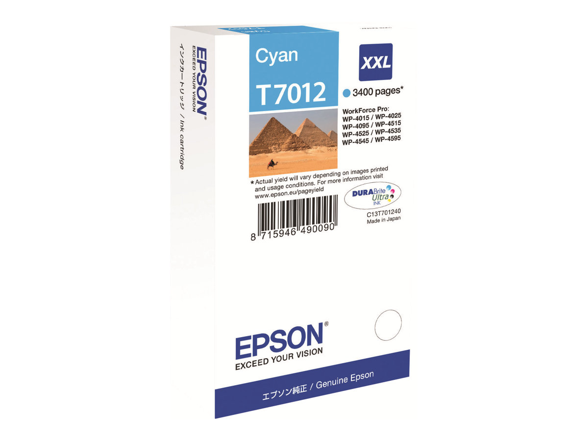 Epson T7012 - 34.2 ml - Grsse XXL - Cyan - original - Blisterverpackung