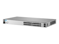HPE Aruba 2530-24G-2SFP+ - Switch - managed - 24 x 10/100/1000 + 2 x 10 Gigabit SFP+ - Desktop, an Rack montierbar, wandmontierb