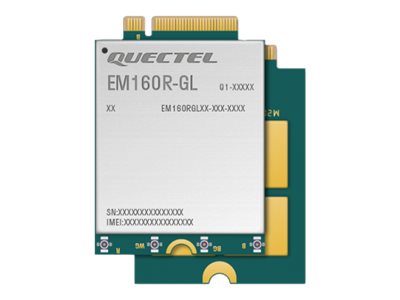 Quectel EM160R-GL - Drahtloses Mobilfunkmodem - 4G LTE Advanced - M.2 Card - 1 Gbps - für (WWAN-ready): ThinkPad P14s Gen 2 20VX