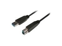 M-CAB - USB-Kabel - USB Typ A (M) zu USB Type B (M) - USB 3.0 - 1 m - Schwarz