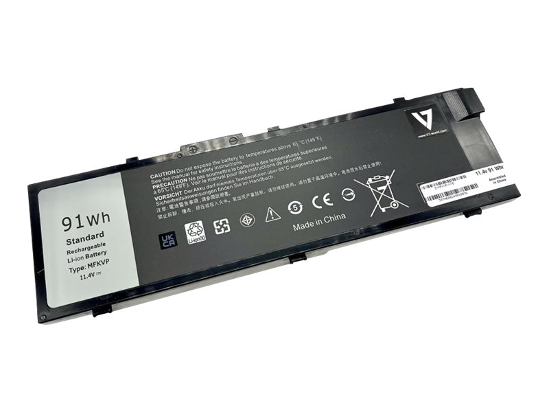 V7 - Laptop-Batterie - Li-Ion - 7982 mAh - 91 Wh - fr Dell Precision 7510, 7520, 7710, 7720