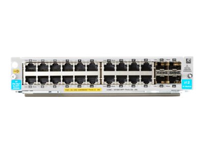 HPE - Erweiterungsmodul - Gigabit Ethernet (PoE+) x 20 + Gigabit Ethernet / 10 Gigabit SFP+ x 4 - für HPE Aruba 5406R, 5406R 16,