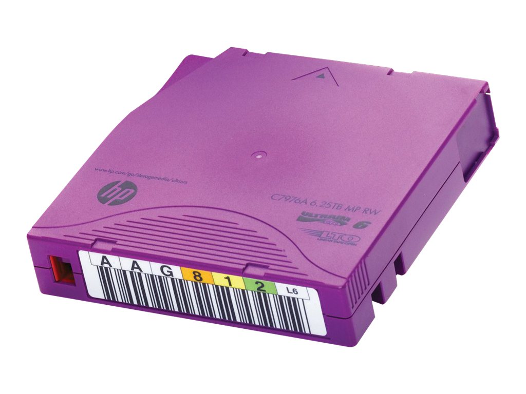 HPE Ultrium RW Custom Labeled Data Cartridge - 20 x LTO Ultrium 6 6.25 TB - etikettiert - lila - fr StoreEver MSL2024, MSL4048,