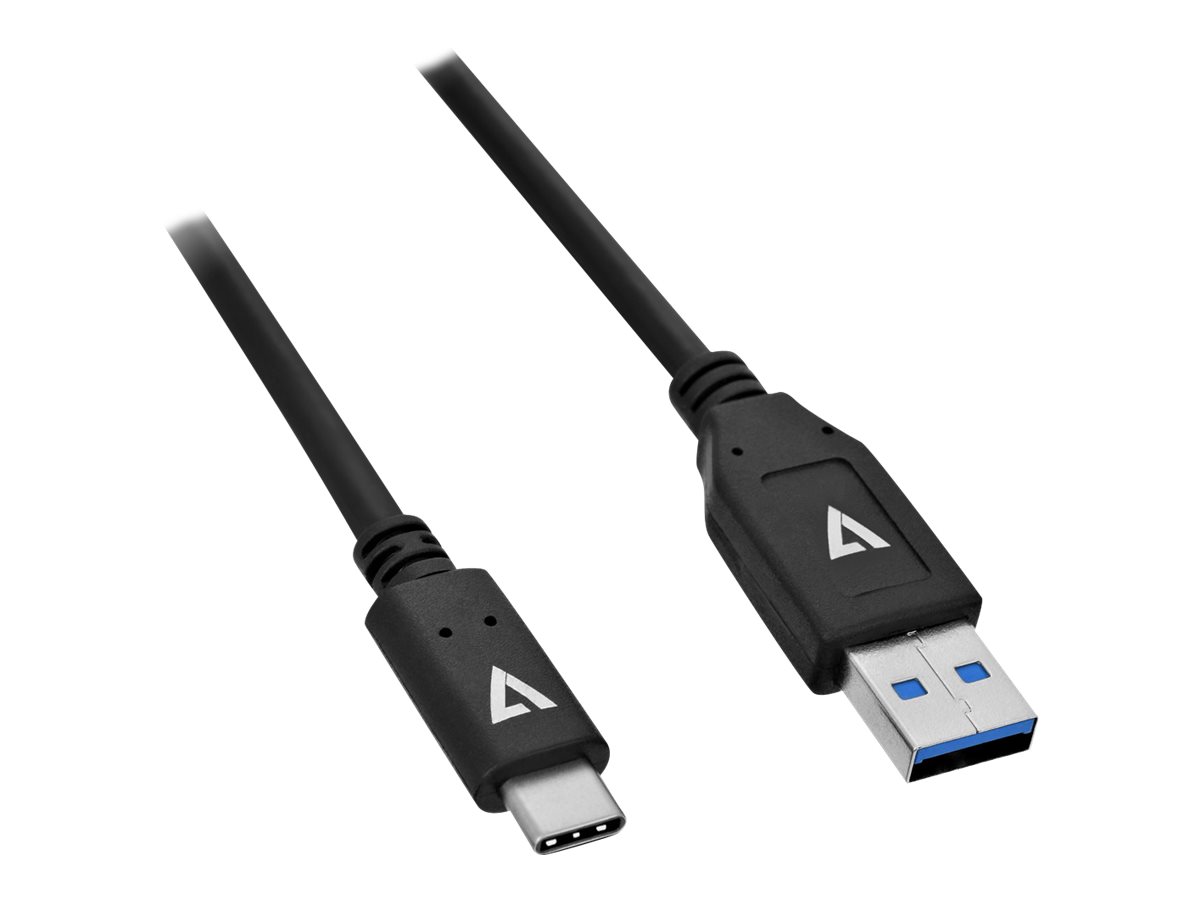 V7 - USB-Kabel - 24 pin USB-C (M) umkehrbar zu USB Typ A (M) umkehrbar - USB 3.1 - 1 m - Schwarz