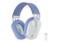 Logitech Lightspeed G435 - Headset - ohrumschliessend - Bluetooth / 2,4 GHz Funkfrequenz - kabellos - weiss