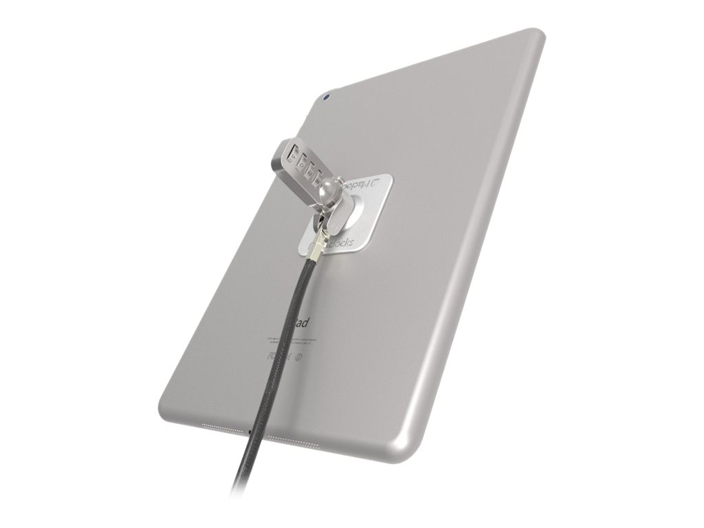 Compulocks Universal Tablet Cable Lock 3M Plate Silver Combination Lock - Sicherheitskit für Telefon, Tablet