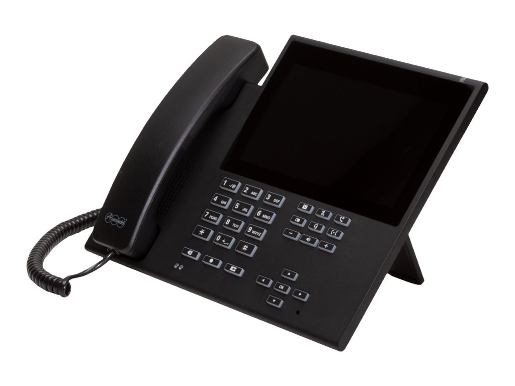 Auerswald COMfortel D-600 - VoIP-Telefon mit Rufnummernanzeige/Anklopffunktion - dreiweg Anruffunktion - SIP, RTCP, RTP, SRTP, S