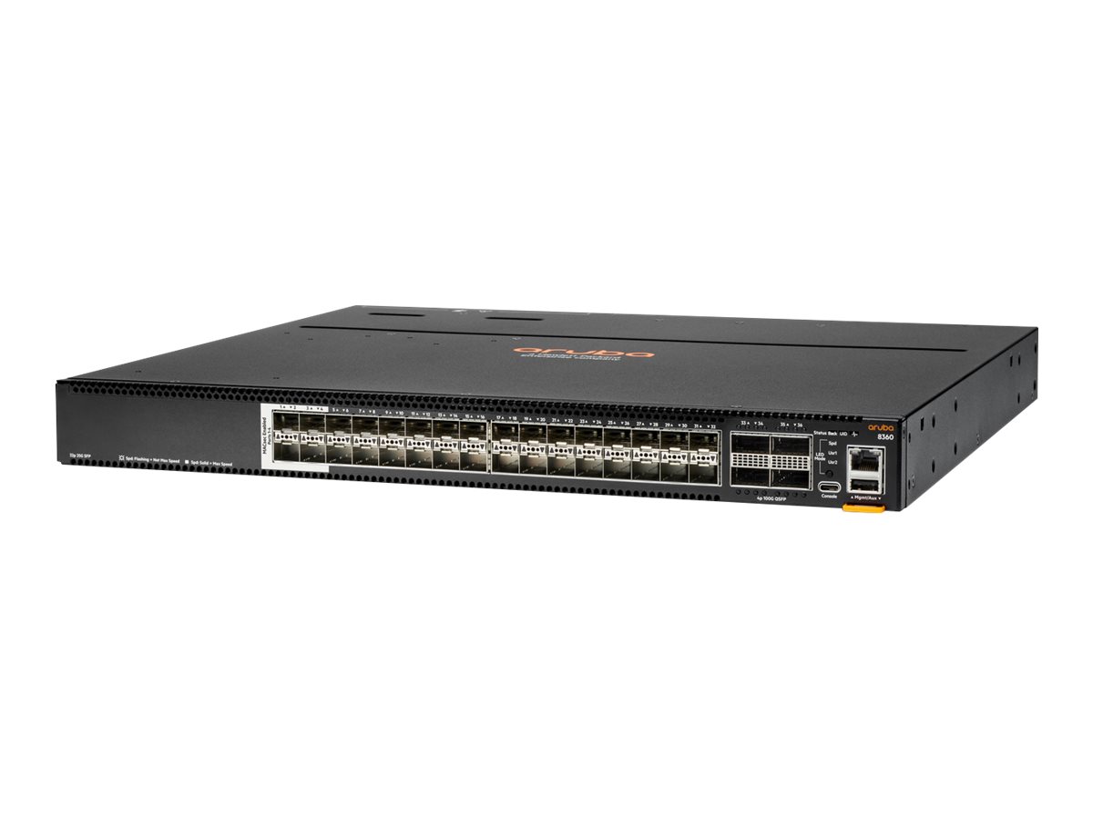 HPE Aruba CX 8360-32Y4C - Switch - L3 - managed - 28 x 1/10/25 Gigabit SFP / SFP+ / SFP28 + 4 x 10 Gigabit / 25 Gigabit SFP28 + 