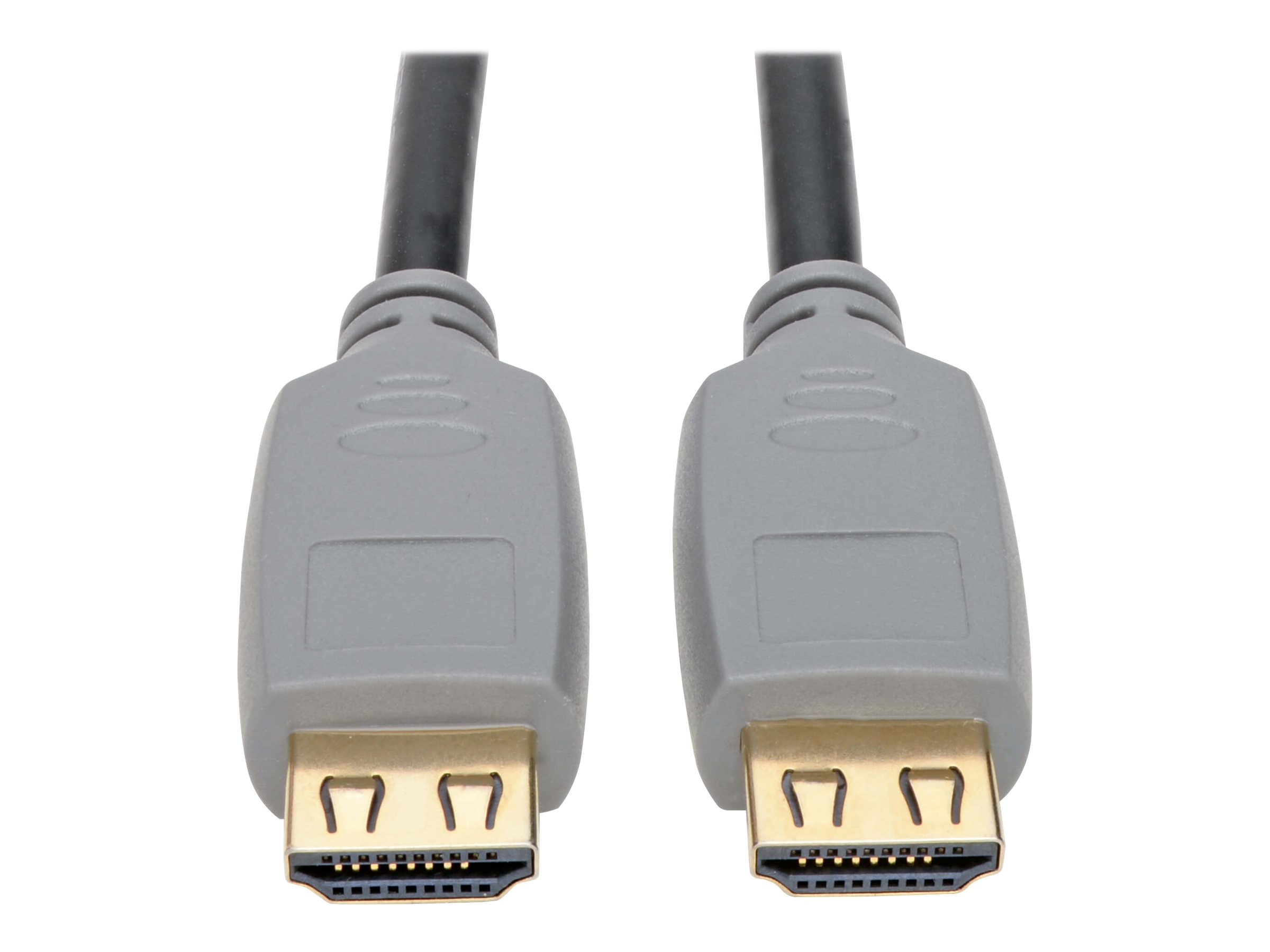 Eaton Tripp Lite Series 4K HDMI Cable (M/M) - 4K 60 Hz, HDR, 4:4:4, Gripping Connectors, Black, 15 ft. - HDMI-Kabel - HDMI mnnl
