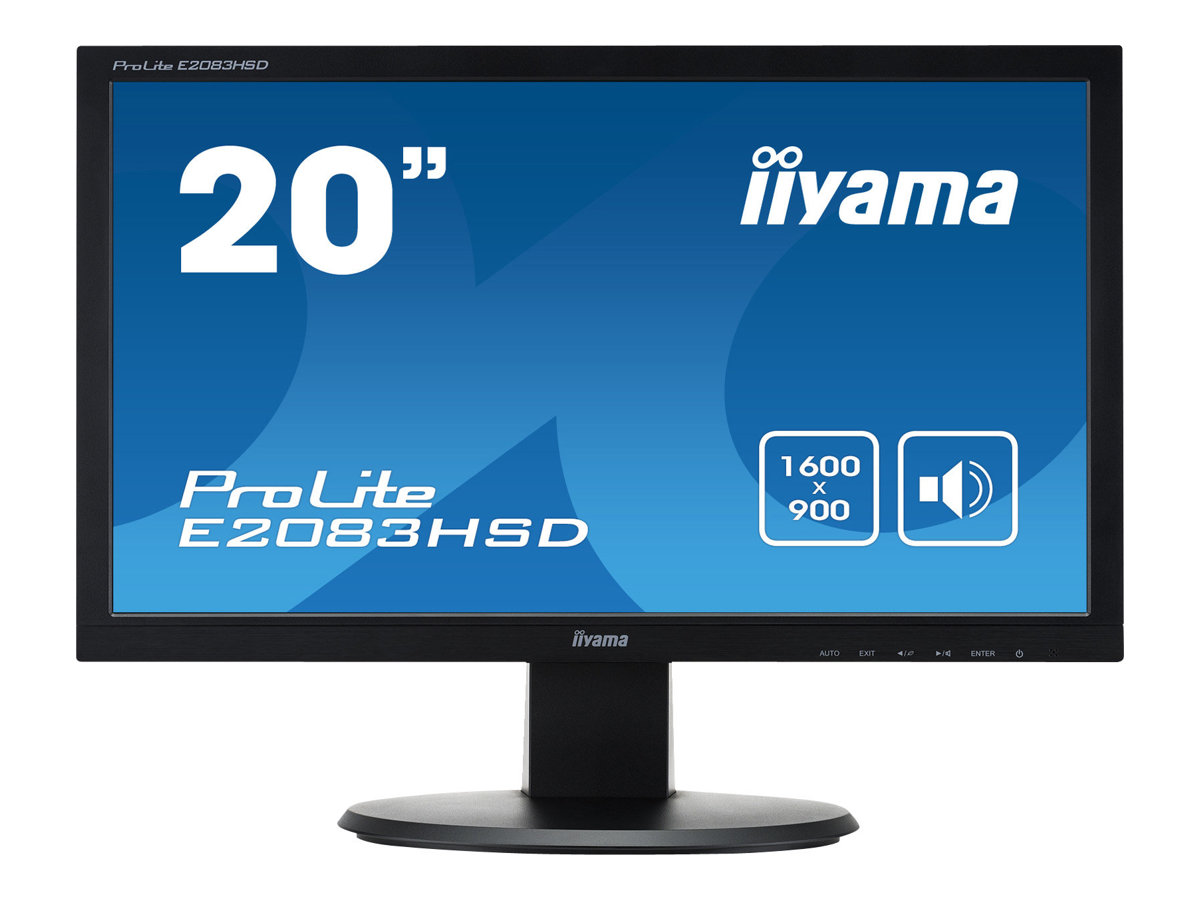 iiyama ProLite E2083HSD-1 - LED-Monitor - 50.8 cm (20