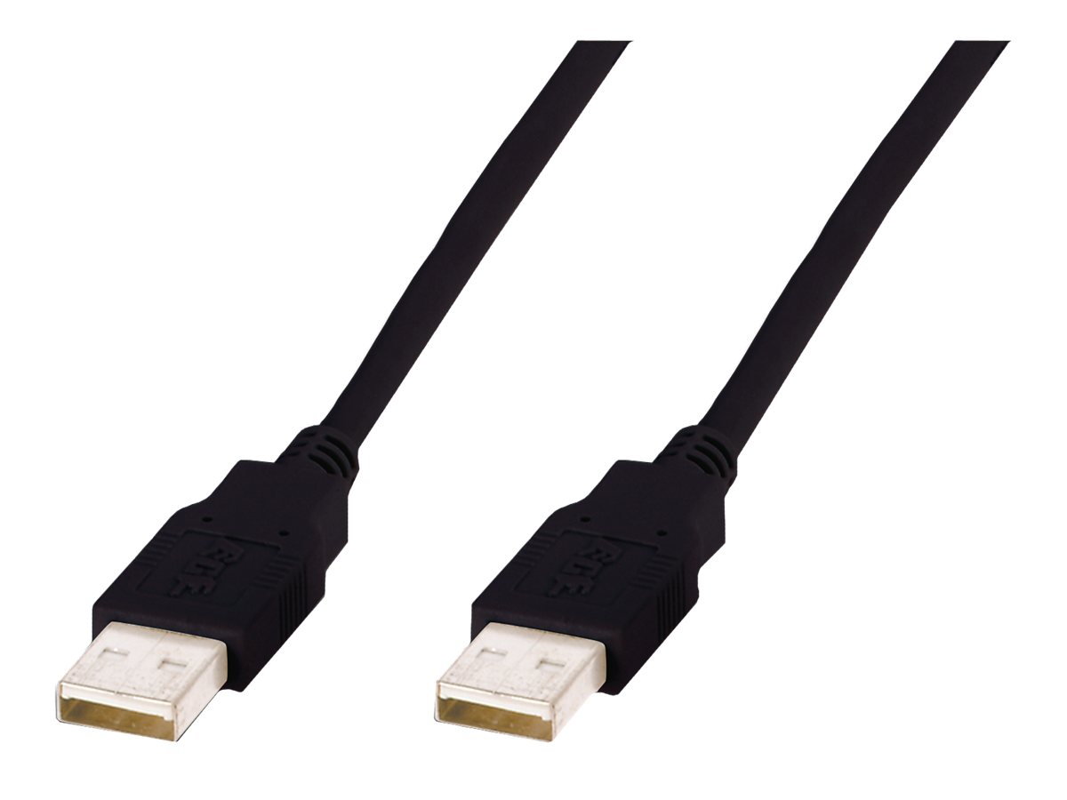 ASSMANN - USB-Kabel - USB (M) zu USB (M) - 3 m - geformt - Schwarz