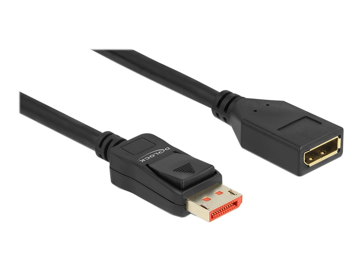 Delock - DisplayPort-Verlngerungskabel - DisplayPort (M) zu DisplayPort (W) - DisplayPort 1.4 - 3 m - untersttzt 8K UHD (7680 