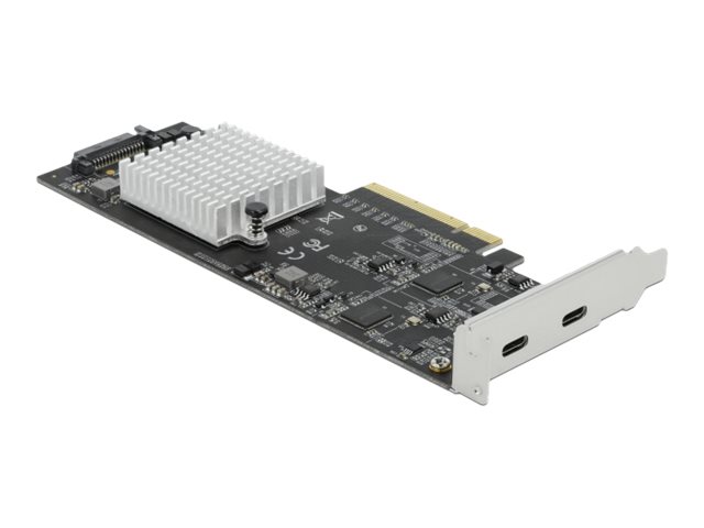 DeLOCK - USB-Adapter - PCIe 2.0 x8 Low-Profile - USB-C 3.2 Gen 2x2 x 2