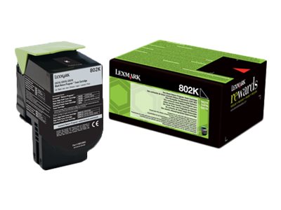 Lexmark 802K - Schwarz - Original - Tonerpatrone LCCP, LRP - fr Lexmark CX310dn, CX310n, CX410de, CX410dte, CX410e, CX510de, CX