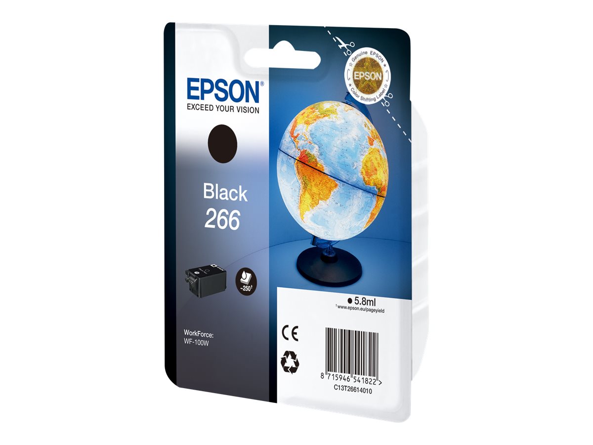 Epson 266 - 5.8 ml - Schwarz - Original - Blister mit RF-Alarm - Tintenpatrone