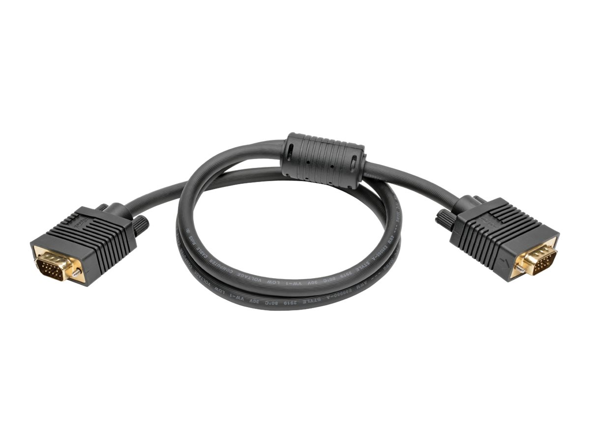 Eaton Tripp Lite Series VGA High-Resolution RGB Coaxial Cable (HD15 M/M), 3 ft. (0.91 m) - VGA-Kabel - HD-15 (VGA) (M) zu HD-15 