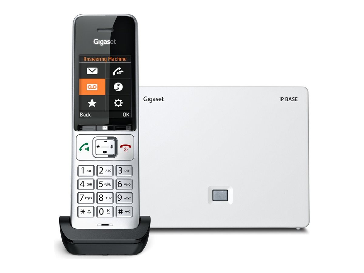 Gigaset 500A Comfort - Basisstation fr schnurloses Telefon/VoIP-Telefon - Anrufbeantworter mit Rufnummernanzeige - ECO DECT\GAP