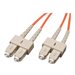 Eaton Tripp Lite Series Duplex Multimode 62.5/125 Fiber Patch Cable (SC/SC), 2M (6 ft.) - Netzwerkkabel - SC multi-mode (M) zu S
