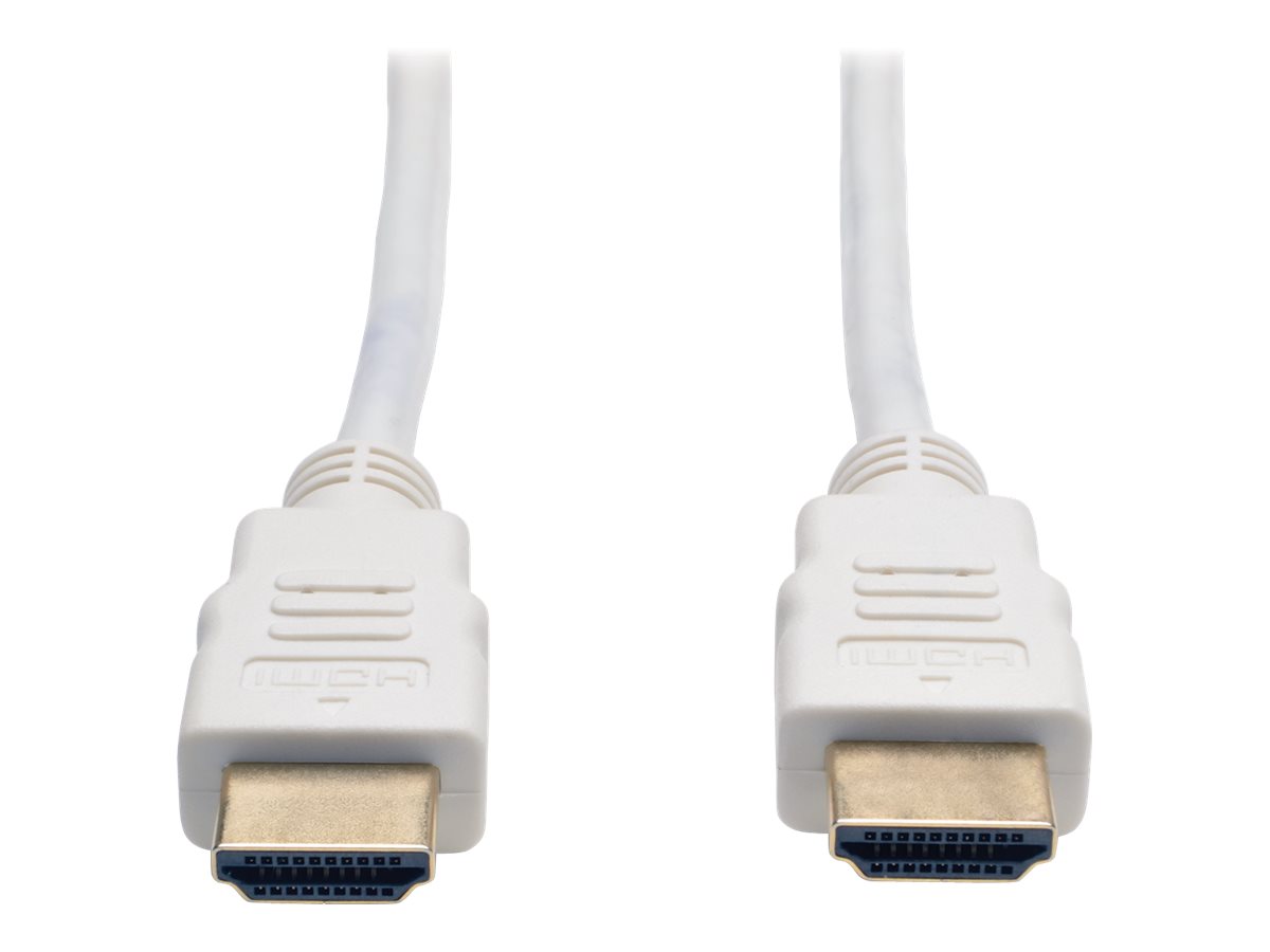 Eaton Tripp Lite Series High-Speed HDMI Cable (M/M) - 4K, Gripping Connectors, White, 3 ft. (0.9 m) - HDMI-Kabel - HDMI mnnlich