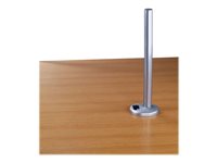 Lindy Desk Clamp Pole - Montagekomponente (C-Klammer, Montagestange) - fr LCD-Display/Notebook - Grau, Silber - Schreibtisch - 