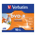 Verbatim - 10 x DVD-R - 4.7 GB 16x - breite bedruckbare Flche fr Fotos - Jewel Case (Schachtel)